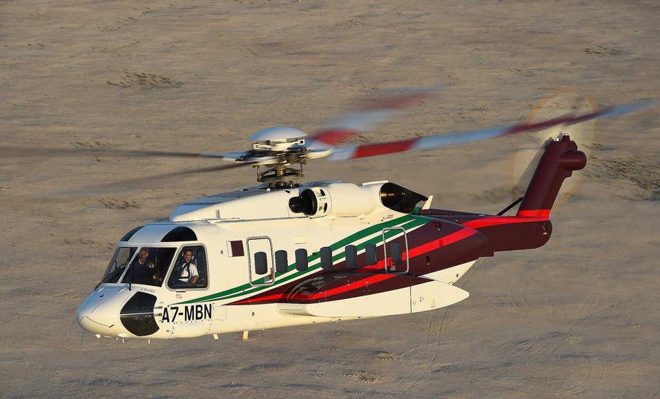 GHC Sikorsky S92 helicopter in flight